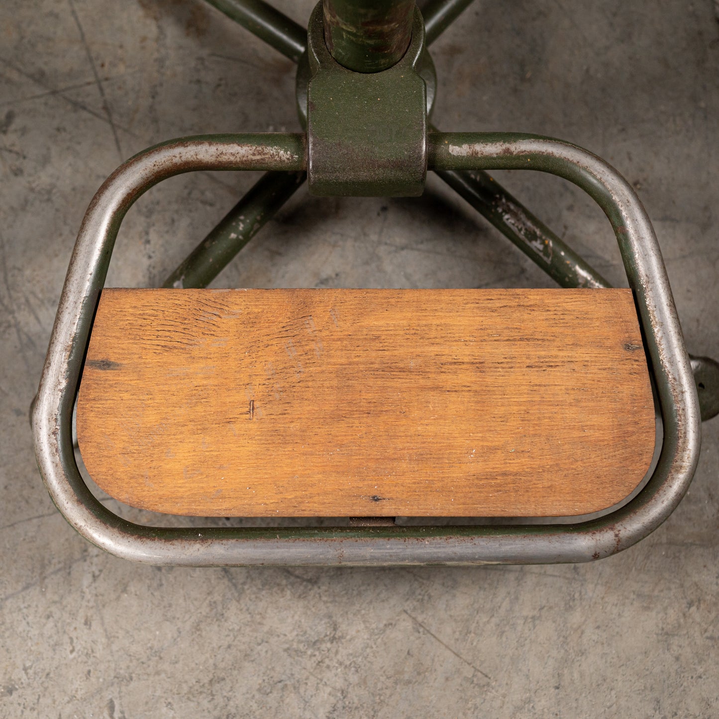 Vintage Industriell Stol med Justerbar Høyde