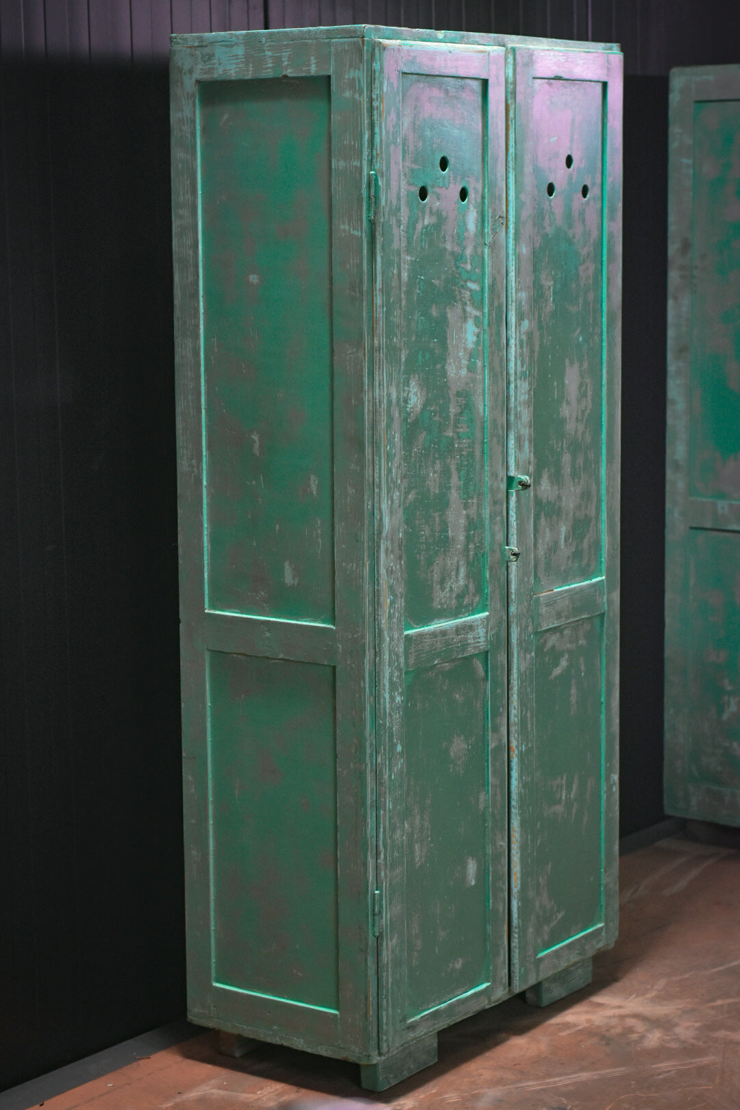 Wooden industrial lockers