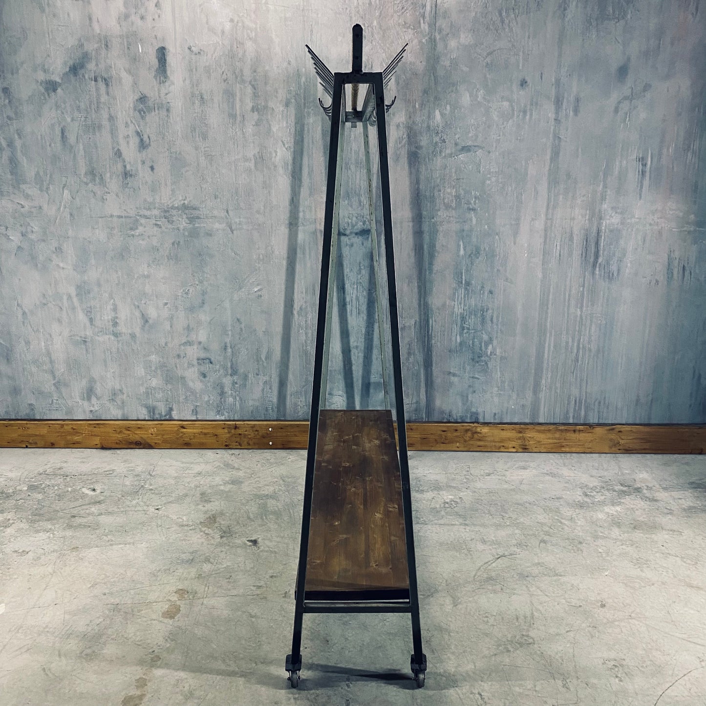 Clothes rack from old sport school.