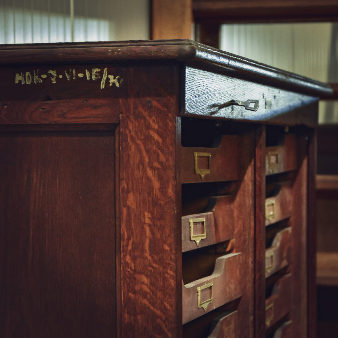 Doubble Tambour door archive cabinet