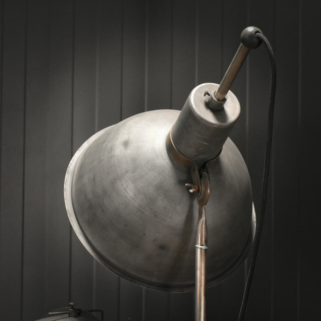Pair of genuine tall scoop studio lamps