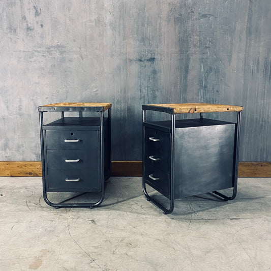 Industrial night tables / cabinets