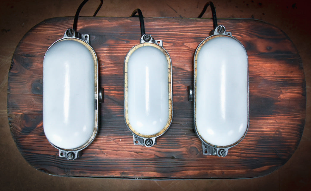 pre-war Industrial explosion proof BUNKER lamps