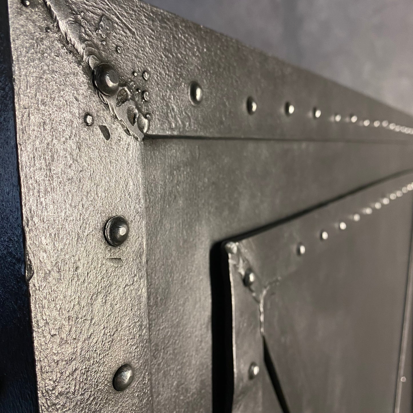 Antique riveted Bank cabinet from post office in Vienna