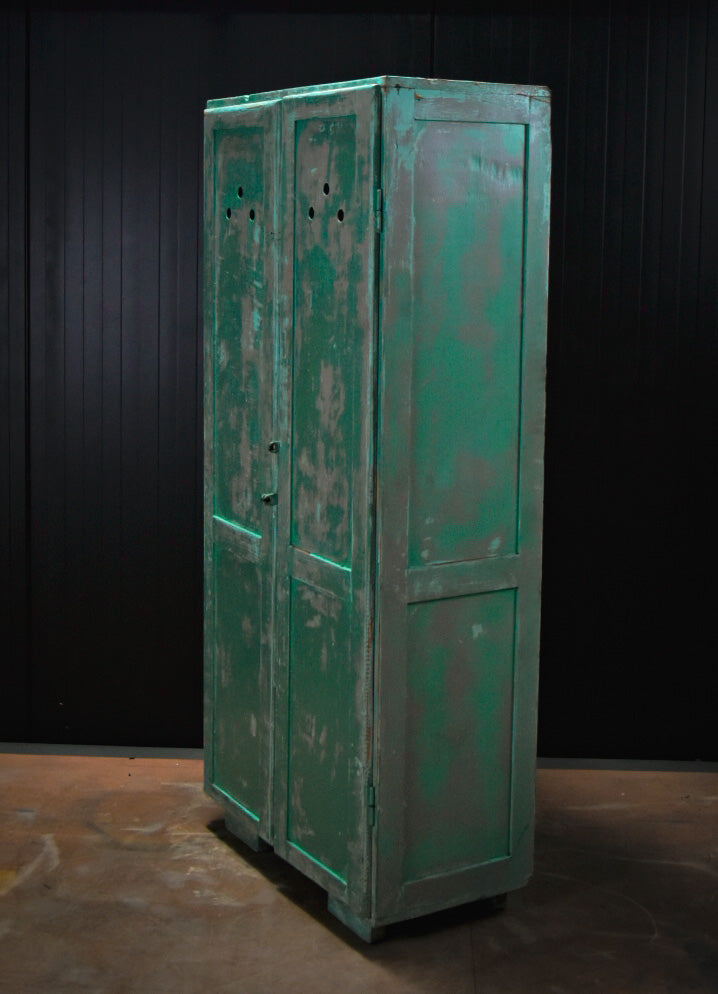 Wooden industrial lockers