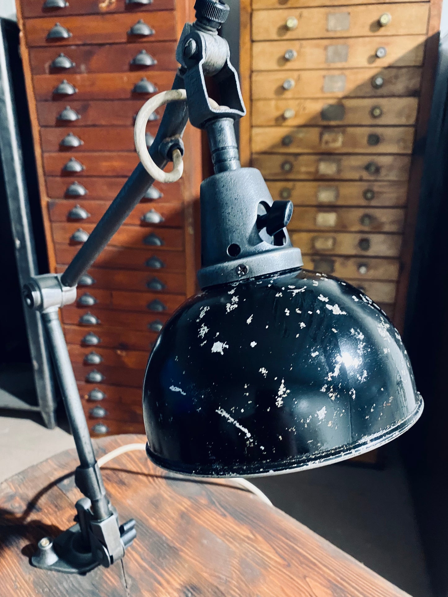 D.G.R.M Midgard Table / Desk Lamp by Curt Fischer, Circa 1930s