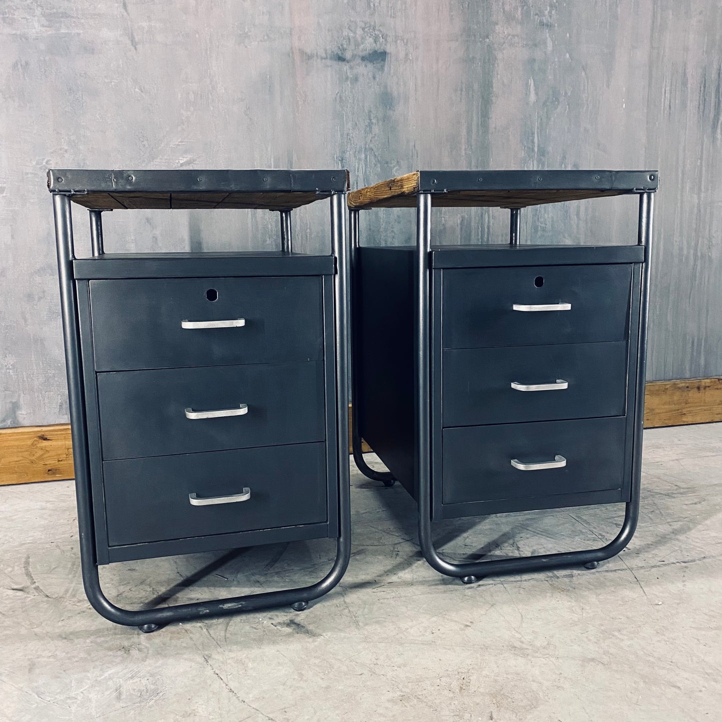 Industrial night tables / cabinets
