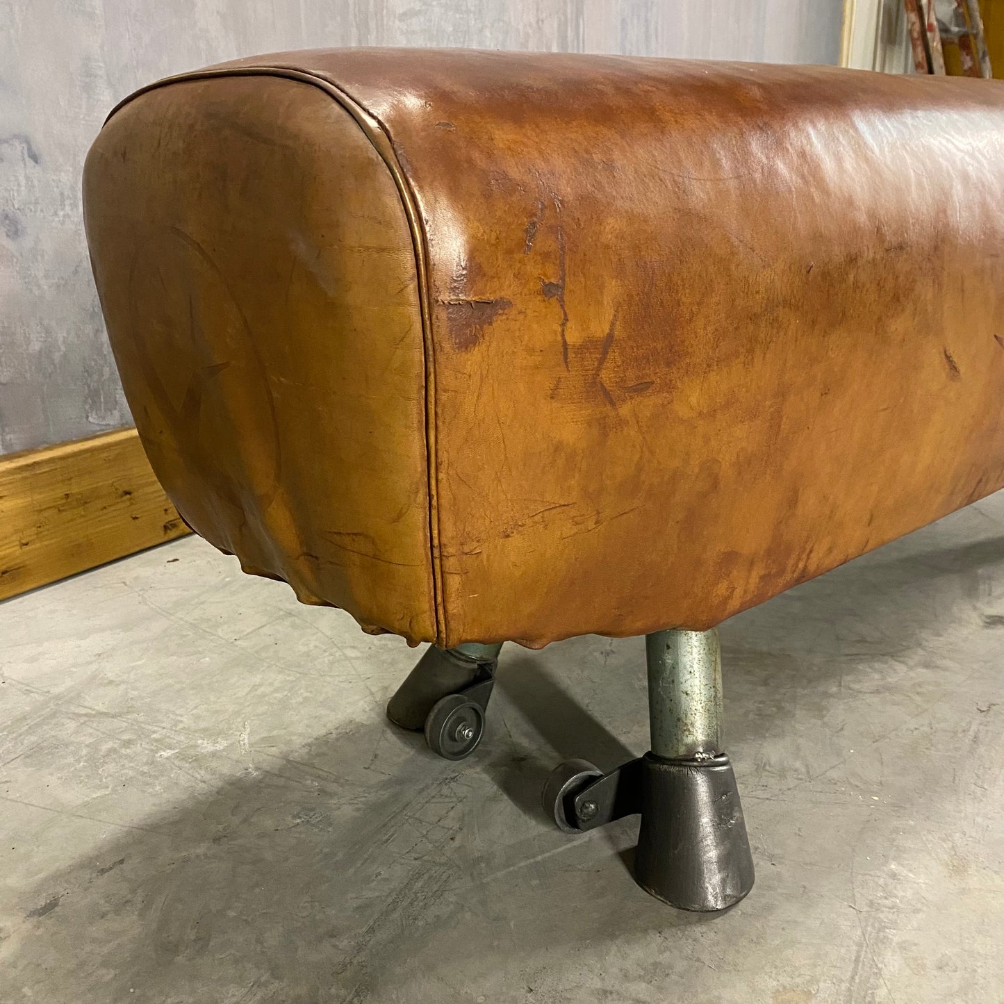 Vintage pommel horse, gymnastic horse