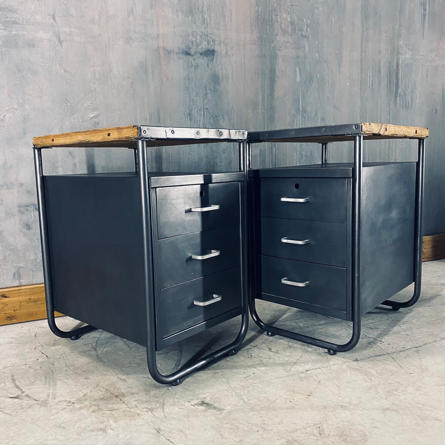 Industrial night tables / cabinets
