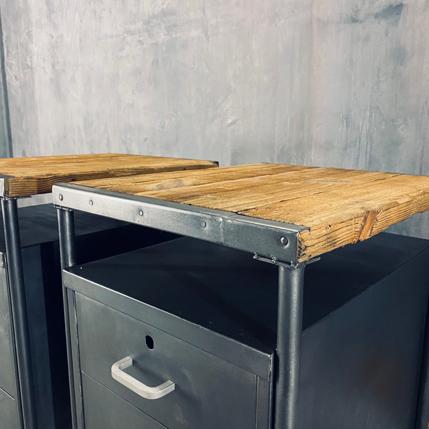 Industrial night tables / cabinets