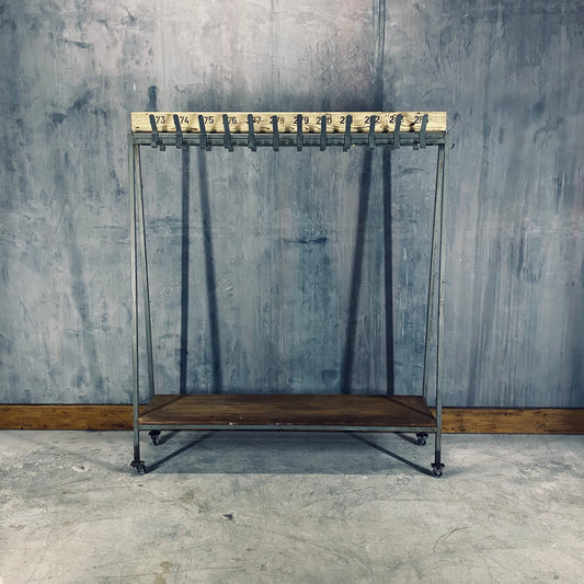Clothes rack from old sport school.