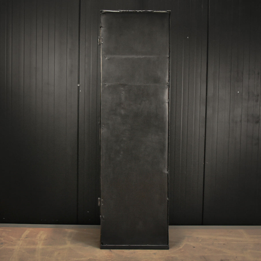 Antique XIX century steel industrial locker
