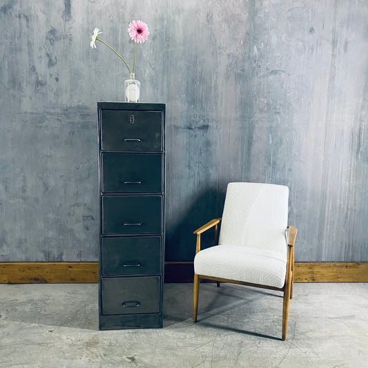Metal industrial filing cabinet