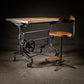 Vintage Industriell Stol med Justerbar Høyde