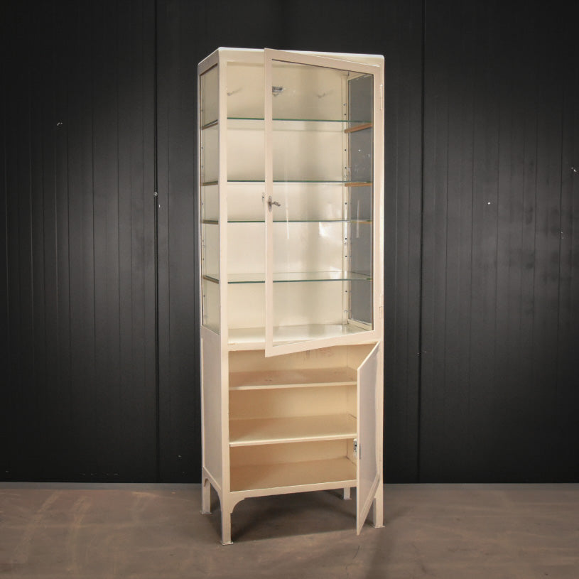 Medical Glass Apothecary Cabinet
