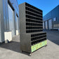 Heavy duty pigeon-hole metal shelving rack