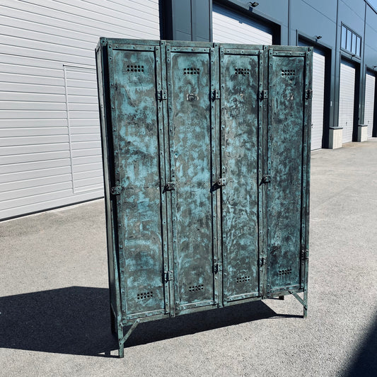 vintage early OTTO BRUCKNER metal industrial locker