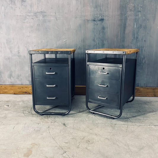 Industrial night tables / cabinets