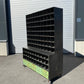Heavy duty pigeon-hole metal shelving rack
