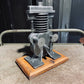 Vintage 4 STROKE SINGLE CYLINDER BENSINE engine cutaway