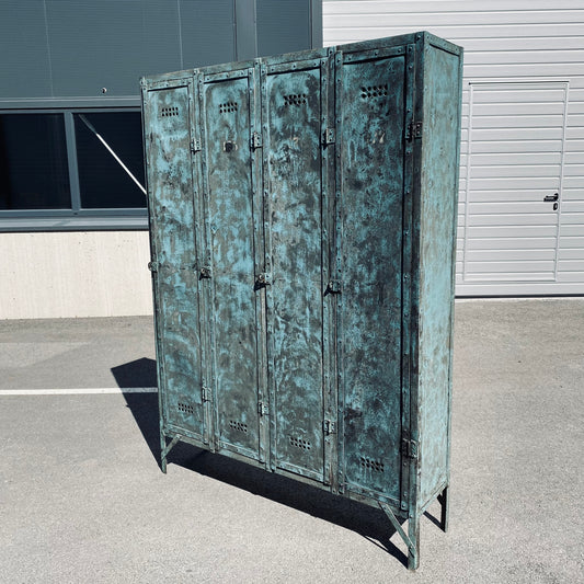vintage early OTTO BRUCKNER metal industrial locker