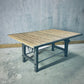 Industrial Rustik table on cast iron base