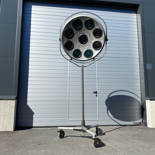 Vintage monumental multi-light operating lamp