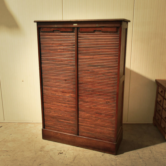 Doubble Tambour door archive cabinet