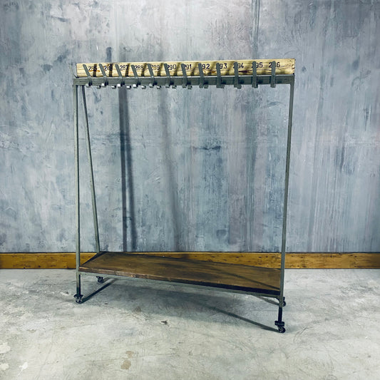 Clothes rack from old sport school.